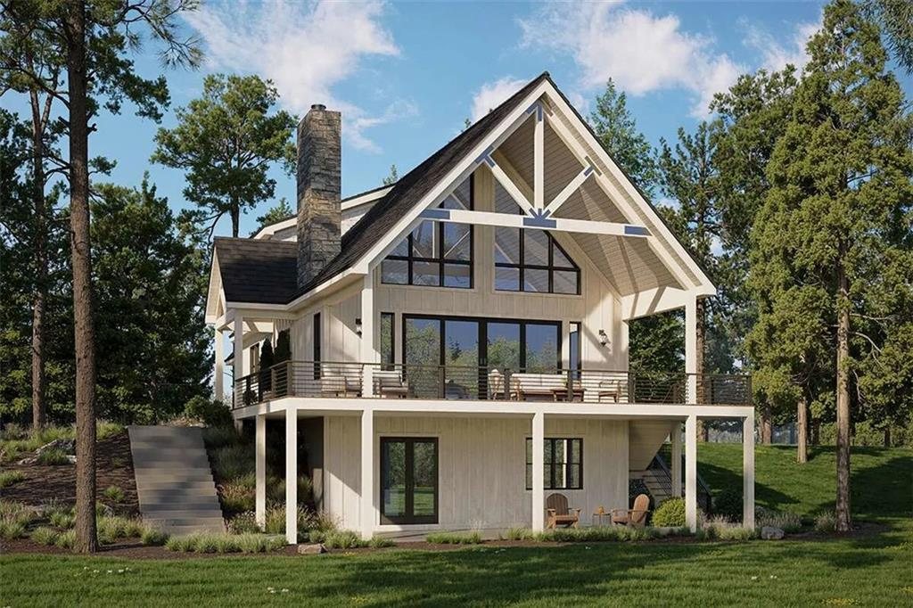 Conceptual rendering, rear elevation, 1145 Embry Court, Ranger GA