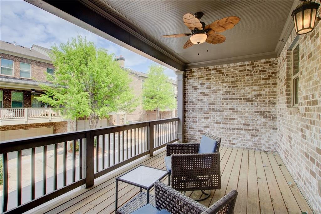 Covered rear deck, 2627 Vintage Drive, Alpharetta GA